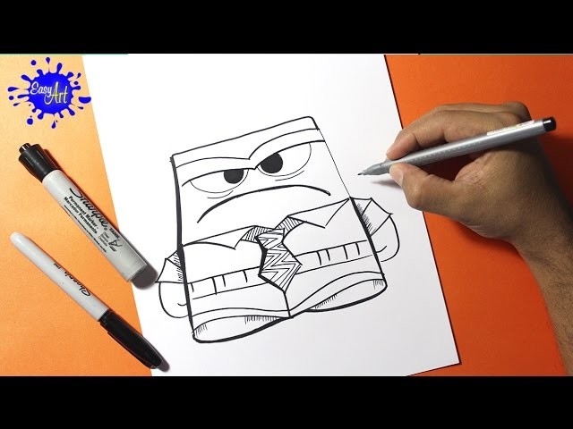 Inside Out l how to draw anger l intensa mente