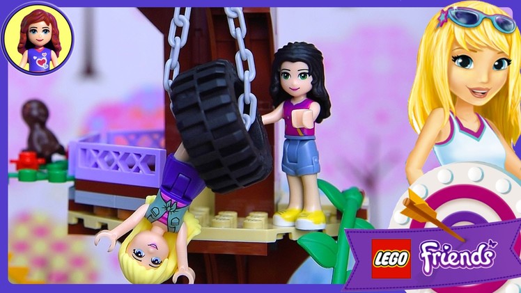 Lego Friends Adventure Camp Tree House Set Build Review Play - Kids Toys