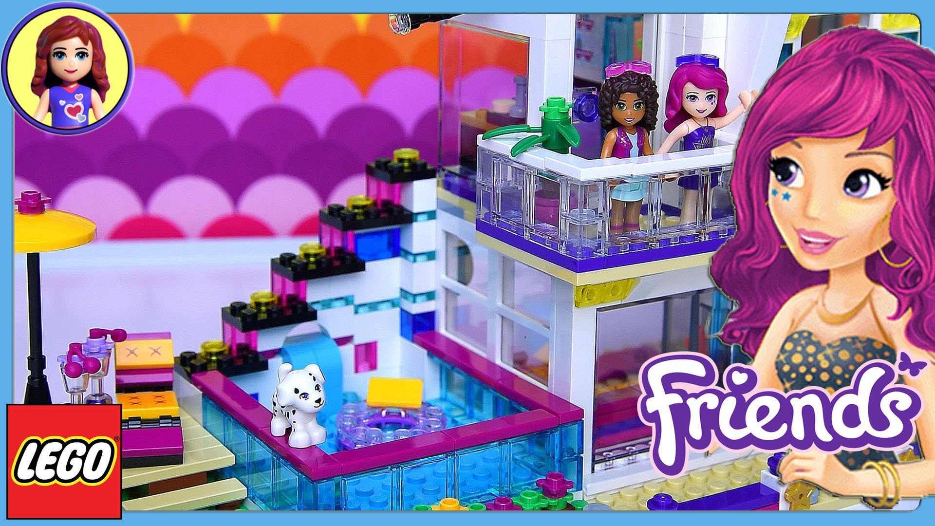 Lego Friends Livis Pop Star House Set Build Review Play