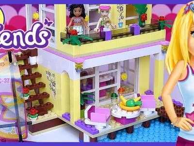Lego Friends Stephanie's Beach House Building Review Fun Play - Kids Toys