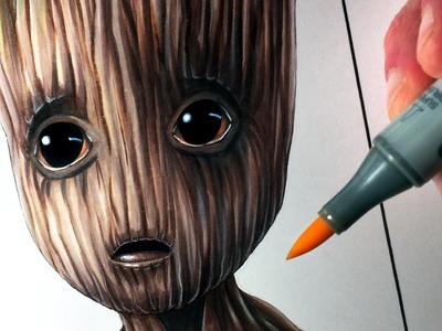 Let's Draw BABY GROOT from GUARDIANS OF THE GALAXY VOL. 2 - FAN ART FRIDAY