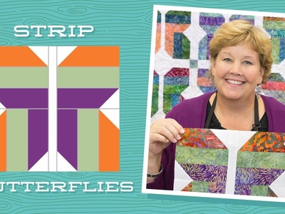 Make an Easy Strip Butterflies Quilt with Jenny!