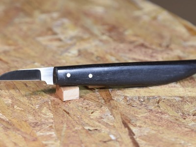 Making an Ebony Wood Carving Knife
