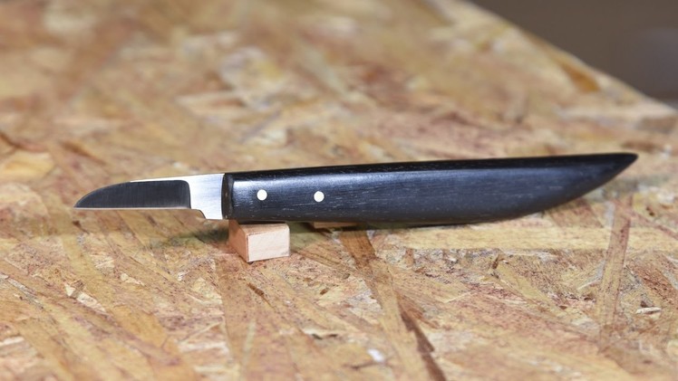 Making an Ebony Wood Carving Knife