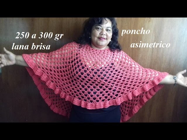 Poncho asimetrico parte 2