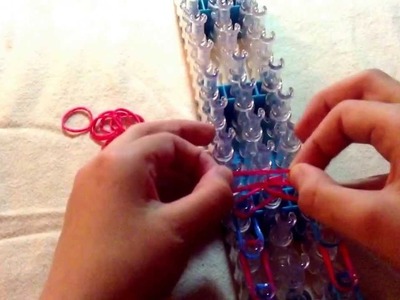 Rainbow loom Gecko part 1 FULL VERSION (laying rubber bands)
