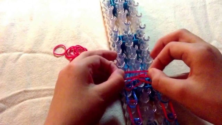 Rainbow loom Gecko part 1 FULL VERSION (laying rubber bands)