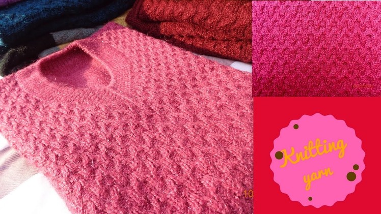 Simple Pink designer half sweater (Hindi)