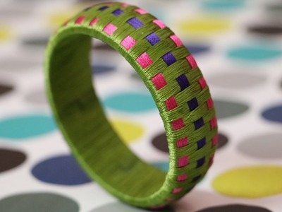 Weaved Silk Thread Bangles | Silk Thread Kada Bracelet | Silk Thread Jewellery