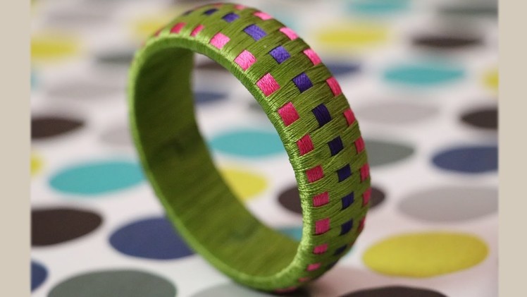 Weaved Silk Thread Bangles | Silk Thread Kada Bracelet | Silk Thread Jewellery