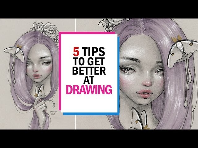 5 TIPS TO IMPROVE AT DRAWING || 30 Days of Art Episode 25