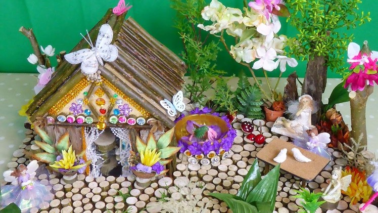 Beautiful Magical Fairy House and Garden .  Easy to make . 