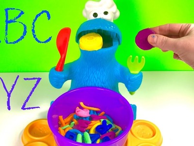 Best Learning Colors and Letters Video for Children - Play Doh Eating Cookie Monster & Paw Patrol