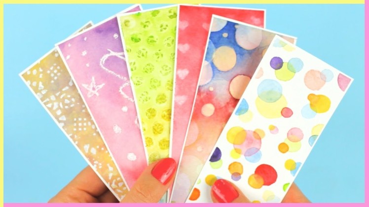DIY: Bookmarks & Watercolor Techniques for Beginners Part 2 | Watercolor DIY | How To Make Bookmarks