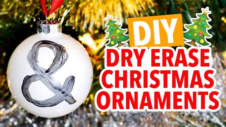 DIY Dry Erase Christmas Ornaments ~ Holiday Hack - HGTV Handmade