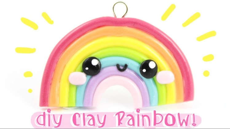 ♡ DIY EASY & CUTE Rainbow! -In Polymer Clay- ♡ | Kawaii Friday
