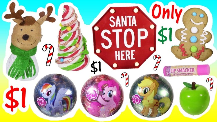 DOLLAR TREE ULITMATE HOLIDAY BONANZA! Stocking Stuffers CANDY Decor MLP LIP GLOSS! FUN