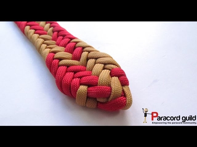 Finishing a braided belt- backbraiding example