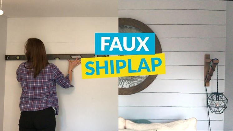 Fixer Upper Style Shiplap On a Budget!