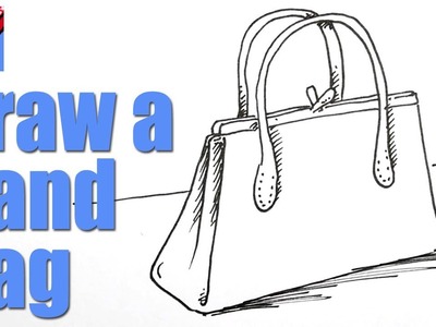 How to draw a handbag real easy