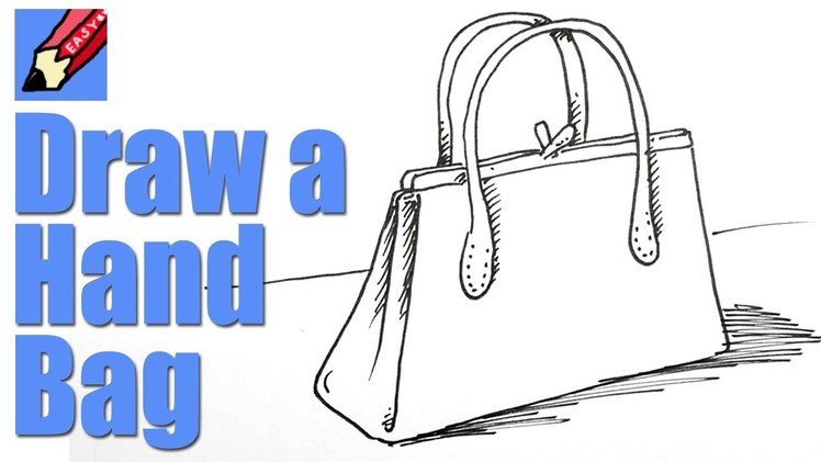 How to draw a handbag real easy