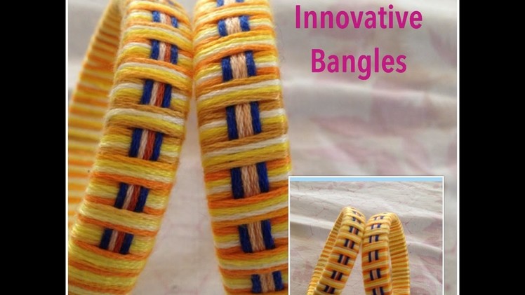 How to easy make Embroidery thread Bangles