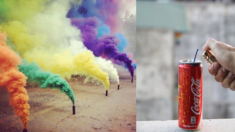 How to  make a Coca-Cola Color Smoke Bomb
