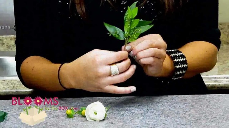How to Make a Ranunculus Wedding Boutonniere