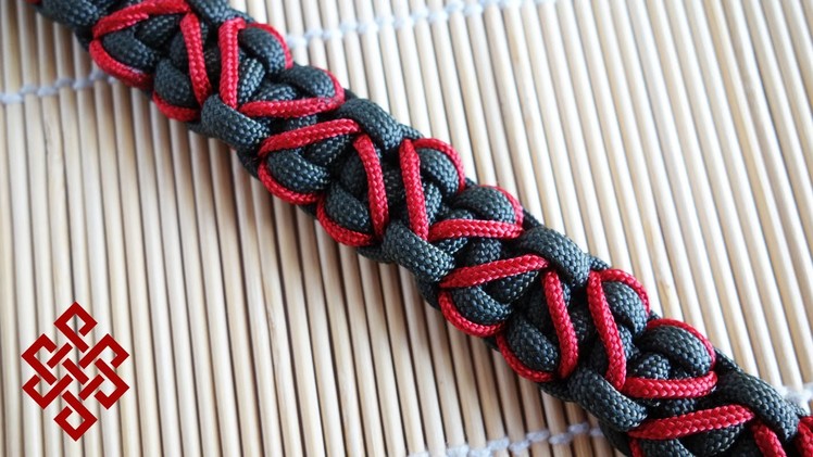 How to Make a Solomon's Stitched Hearts Paracord Bracelet Tutorial