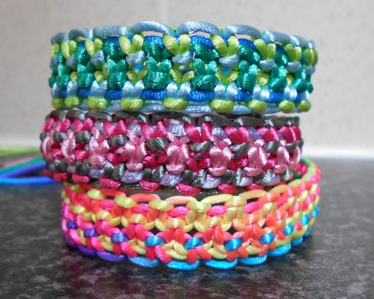 How to make a triple knot macrame friendship bracelet