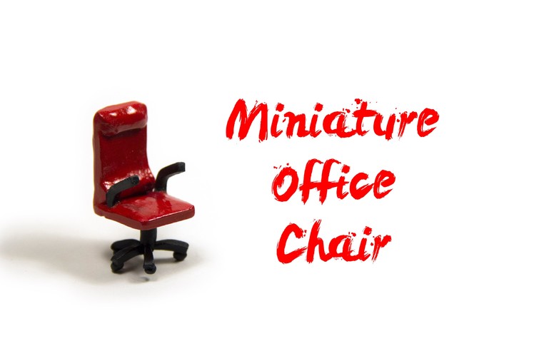 How to Make Miniature Polymer Clay Office Chair - Miniature Tutorials
