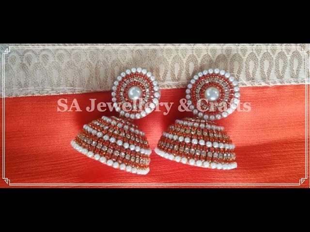 How to make Silk Thread Bridal Jhumka at Home !!