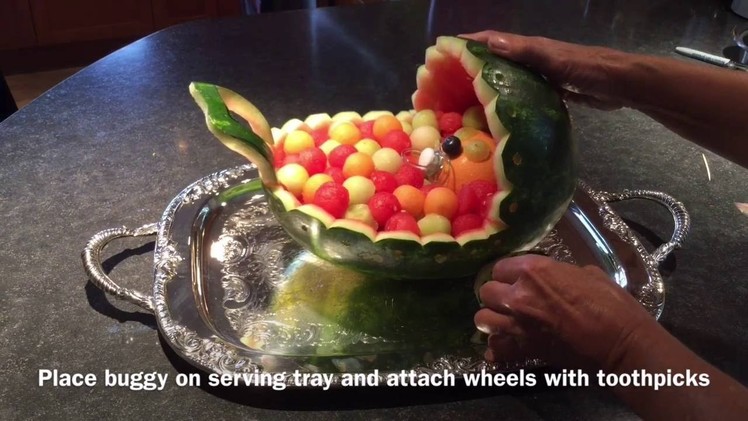 How to make this cute WATERMELON  BUGGY with WATERMELON WHEELS