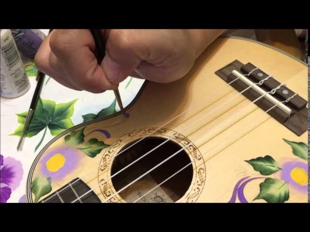 How to paint my ukulele with acrylic