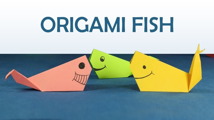 Kids Craft: Easy Origami for Kids, DIY Origami Fish Step by Step Tutorial