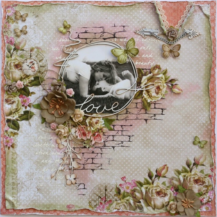 Love Mixed Media Page Tutorial