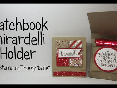 Matchbook Ghirardelli Holder using products from Stampin'Up!