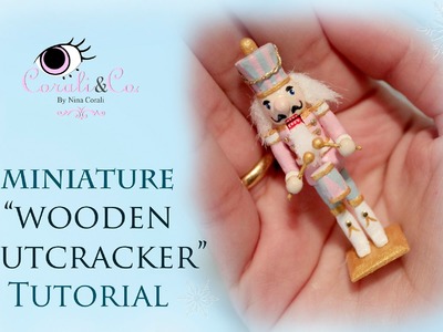 Miniature Christmas Wooden Nutcracker Tutorial - Cascanueces de Madera (Subtitulado en Español)
