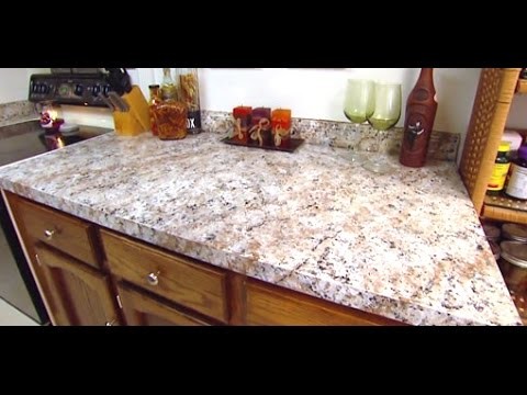 Painting Kitchen Countertops to Look Like Granite
