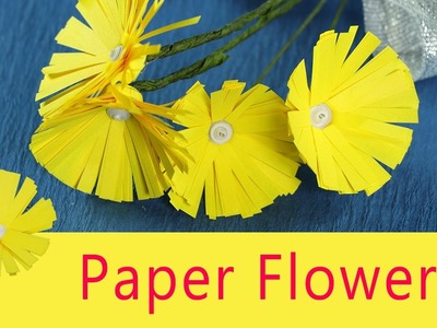Paper Flower Craft for Kids - Very Easy DIY Paper Flowers