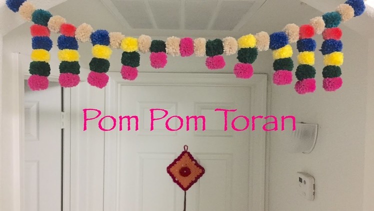 Pom Pom garland I pom pom toran I Door hangings I woollen garland I woolen crafts I Door decor