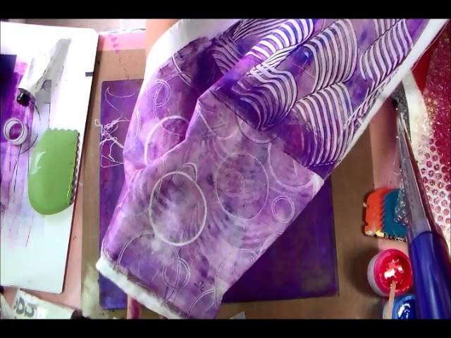 Printing on Fabric with my Gelli Plate