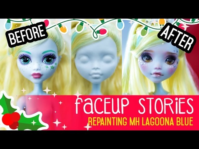 Repainting Dolls - MonsterHigh Lagoona - Faceup Stories ep.46