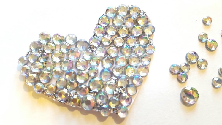Rhinestone Heart Embellishments - Valentine's Day Crafts