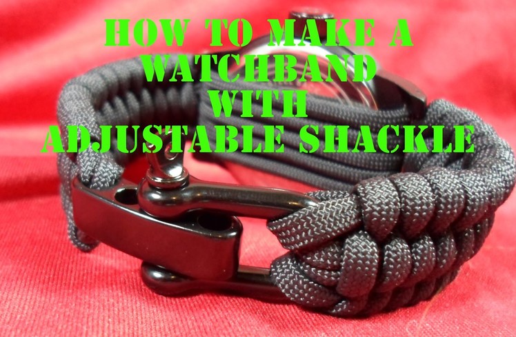 Rock Paracord - How to Make a Watchband with Adjustable Shackle