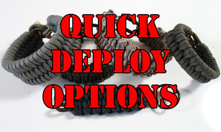 Rock Paracord - Quick Deploy Options Part 1
