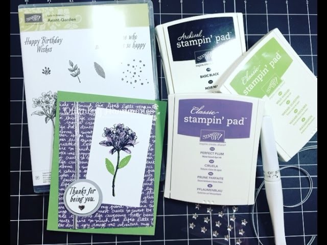Stampin' Up! Sale-A-Bration- Avant Garden| December 2016 Customer Thank You Cards