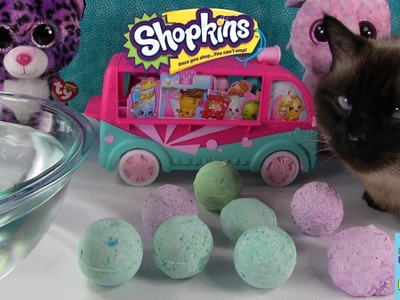Surprise Bath Bombs Fizzies | LPS Shopkins Hidden Toys | PSToyReviews