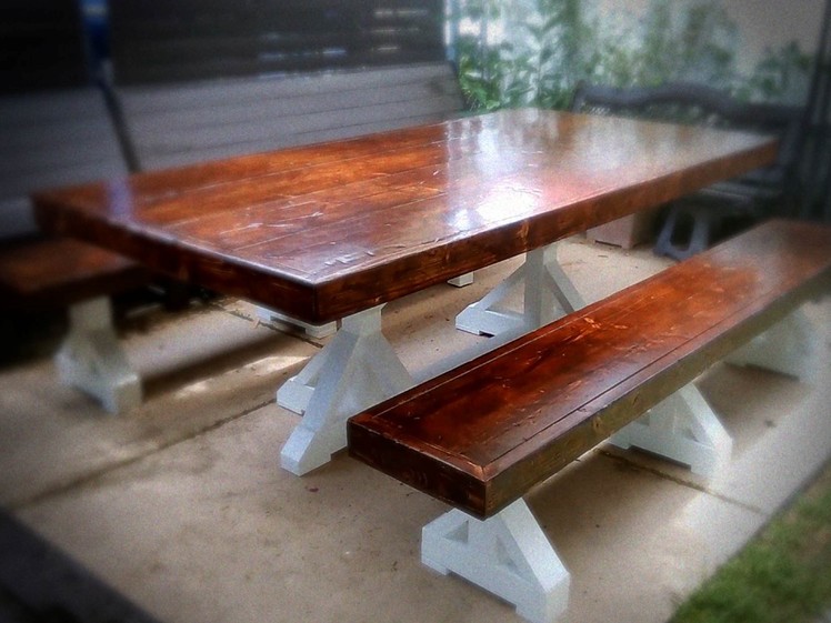 The Farmhouse Table Build. A commissioned piece 2 of 2