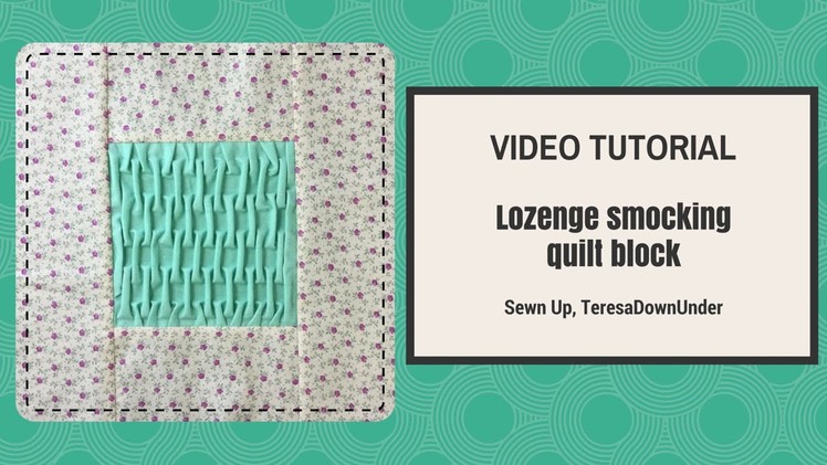 Video tutorial: Lozenge smocking
